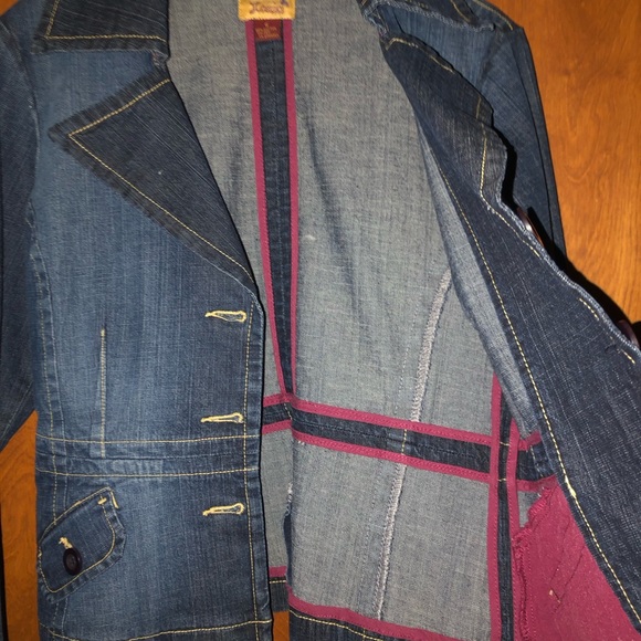 Anthropologie Denim Jacket by Louie great condition size 6 - Picture 15 of 16